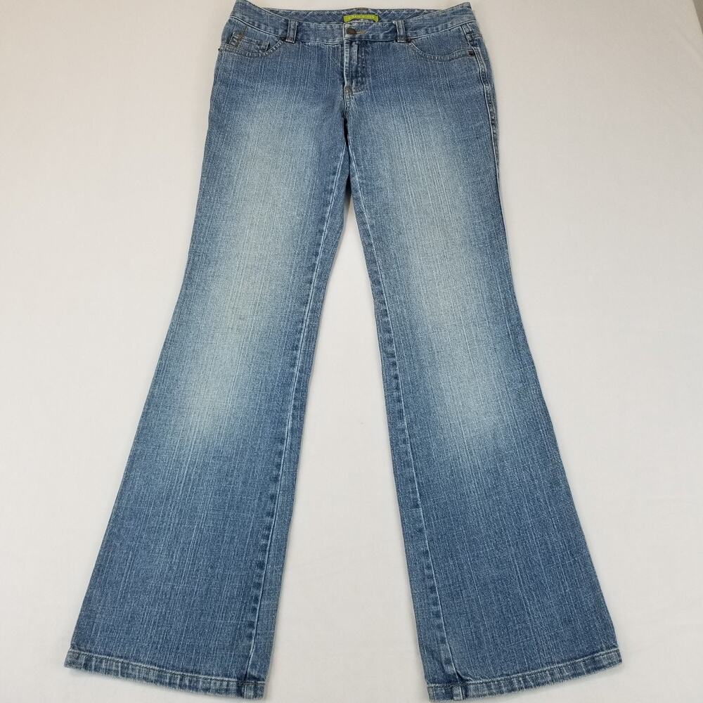 Sigrid Olsen Jeans Womens 4 Long Bootcut Denim Innovator 07 Mid Rise Modern